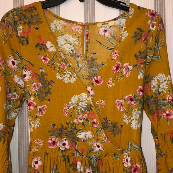 Floral Ruffle Sleeve Mini Dress - Picture 7 of 7